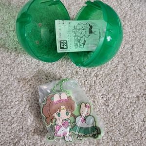 Sailor Jupiter & Marron Cream (Sailor Moon & Sanrio) Keychain Capsule Toy